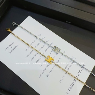 【Luxury jewelry】钛钢不掉色闪钻凯旋门手链女 气质轻奢高级感