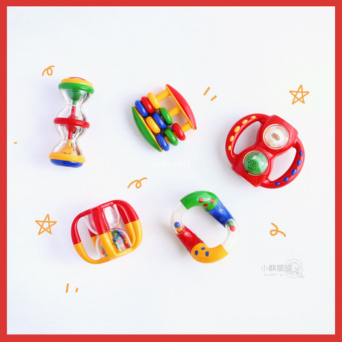 tolo宝宝摇铃算盘彩珠雨声筒