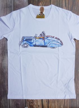 埼玉工作室19SS LCC PRINT TEE CAR 咖啡店限定短袖 非VISVIM1 vv