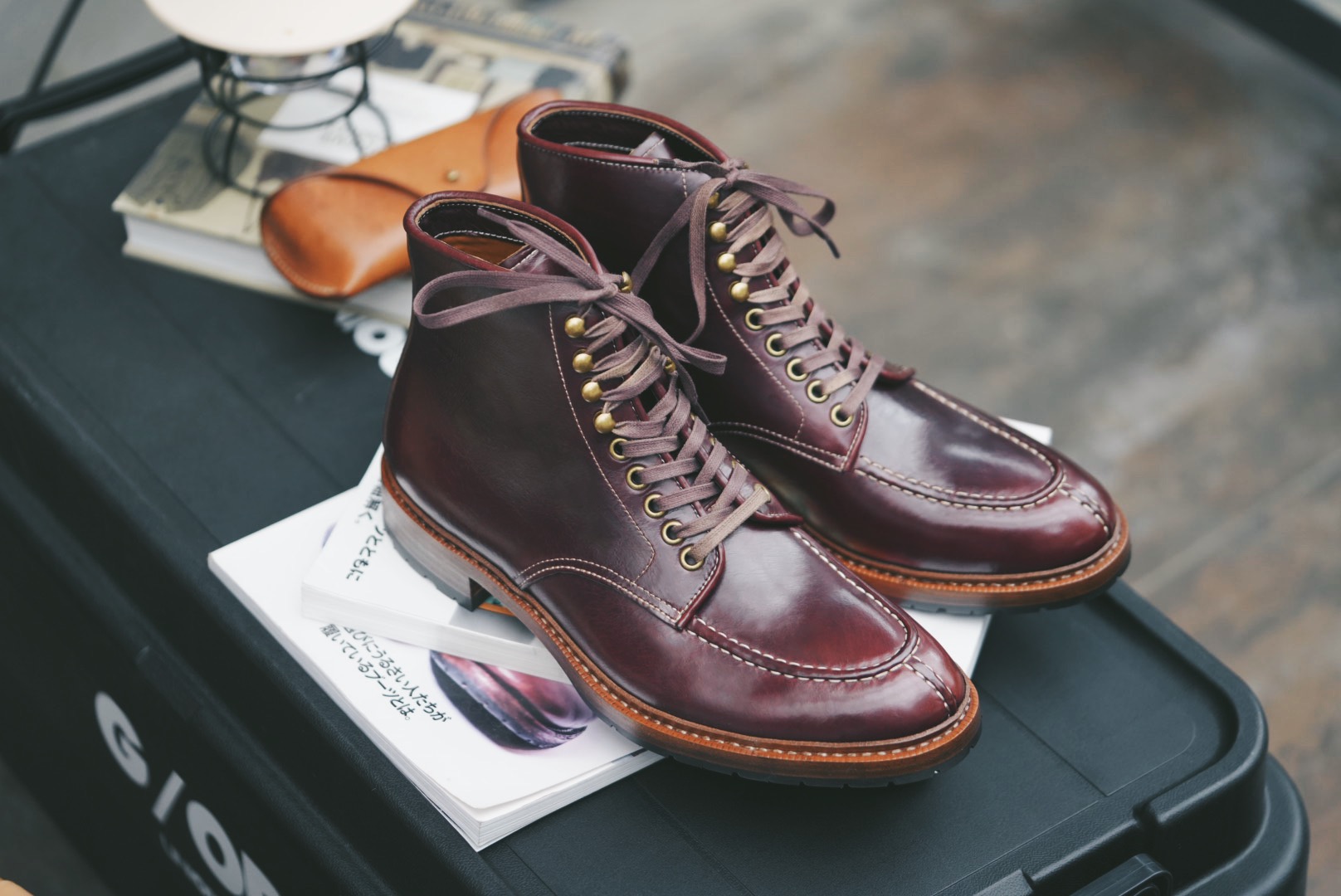 牛皮高帮男鞋岩屋工装绅士Tanker