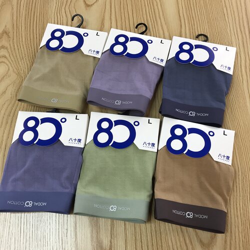 八十度平角网孔棉舒适透气抗菌