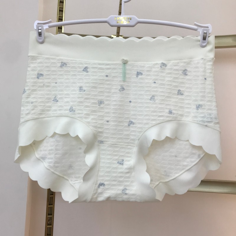 蕉画夏季薄款透气网孔弹力棉女士女三角裤