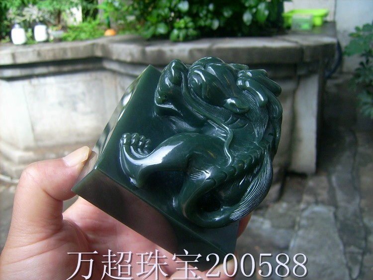 和田玉青玉貔貅印章兽钮玉玺闲章专业任意款式印玺雕琢印文篆刻