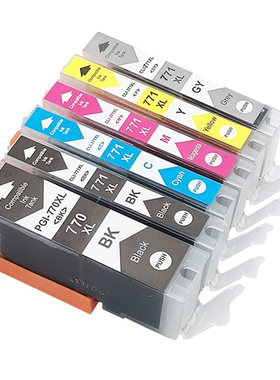 适用佳能TS5070 TS6070 TS8070 打印机PGI770 CLI771墨盒墨水