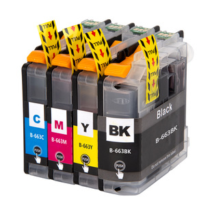 J2720打印机墨盒墨水LC663BK MFC 适用兄弟LC663墨盒MFC J2320