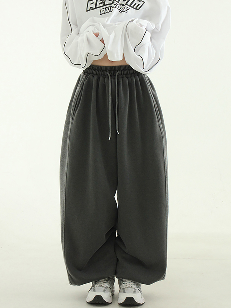 Localmansion韩代拼接小脚长裤