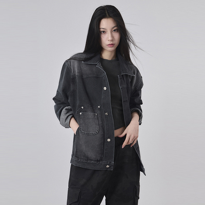 Raucohouse韩代复古牛仔夹克