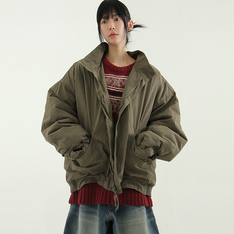 Localmansion韩代帽子可拆棉服