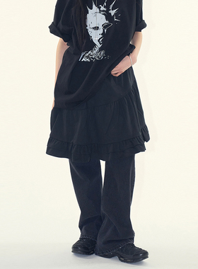 韩代Raucohouse Kivra unbalanced midi skirt 不对称半身裙百搭