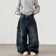 cargo 韩代25F unisex section pants 牛仔裤 denim 宽松工装