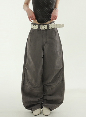韩国代购25 pigmented cotton pin tuck pants (unisex) 休闲长裤