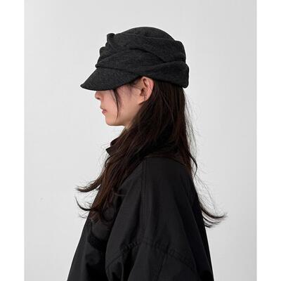 Localmansion韩代复古褶皱帽子