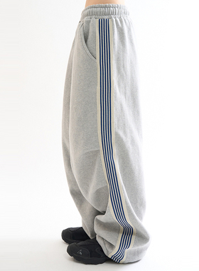 韩代Raucohouse Thermal sidetrack sweatpants 侧线抽绳宽松卫裤