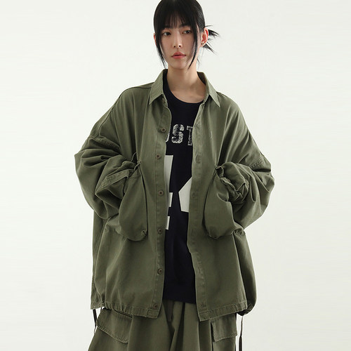 Localmansion韩代宽松工装衬衫