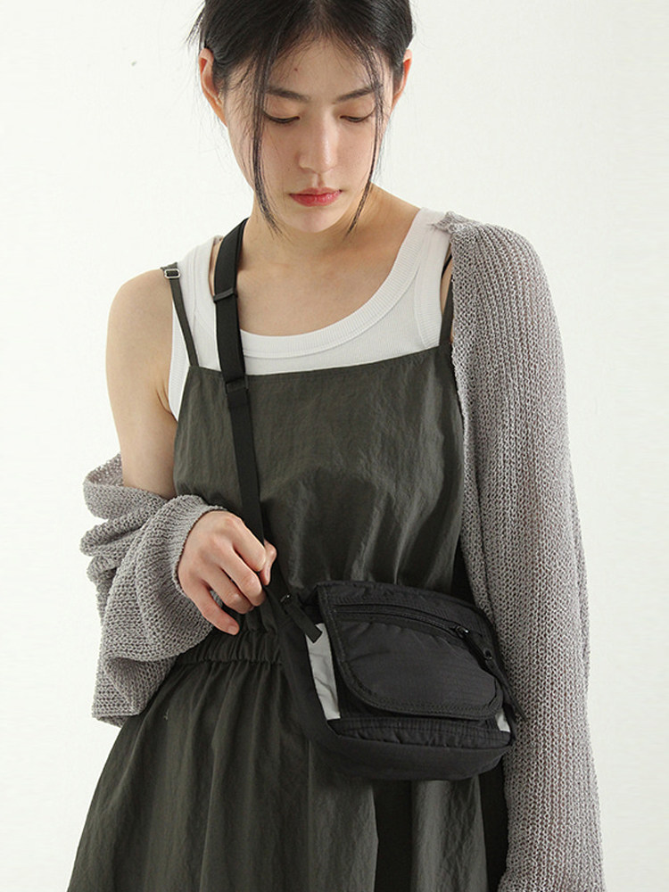 韩国代购 scotch mini pocket bag 迷你单肩斜挎包女尼龙口袋工装