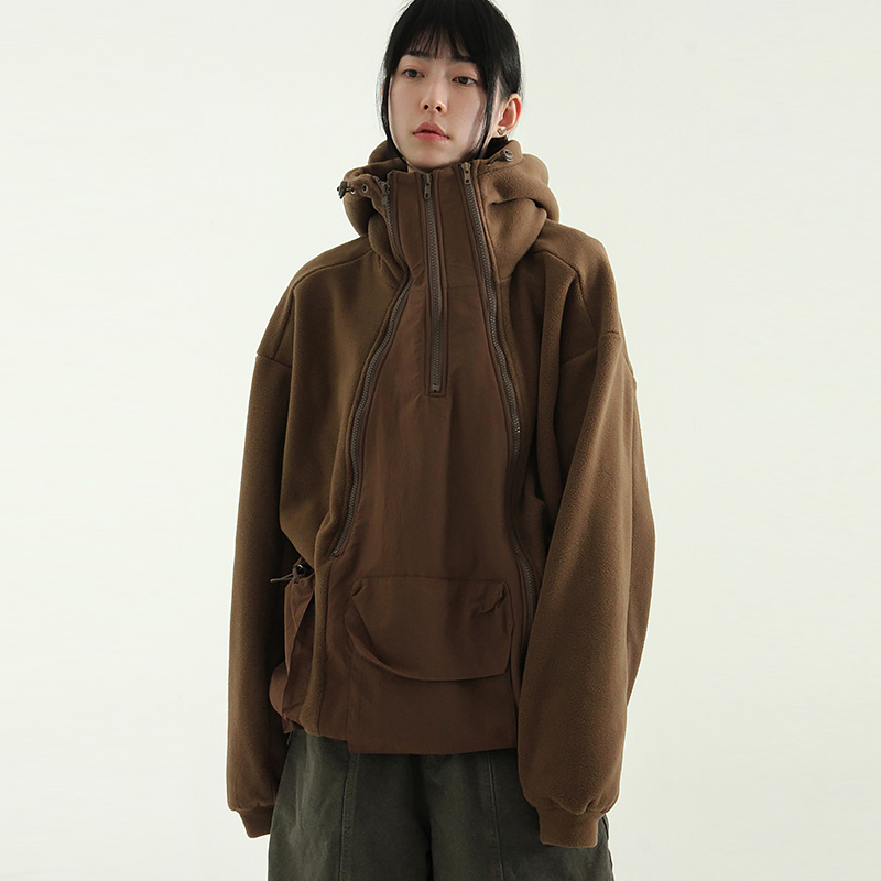 Localmansion韩代机能风拉链帽衫