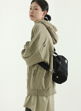 韩国代购 fabric cylinder 2way bag 两用手提包单肩包斜挎休闲