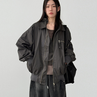 collar neck unisex 25F 飞行夹克外套 jumper 韩国代购