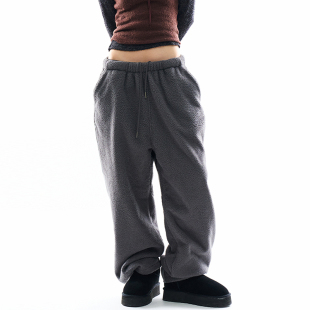 panel tone fleece jogger 韩代Raucohouse pants抽绳休闲裤 Two