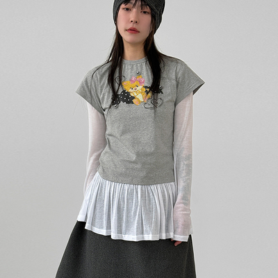 Localmansion韩代印花短袖T恤