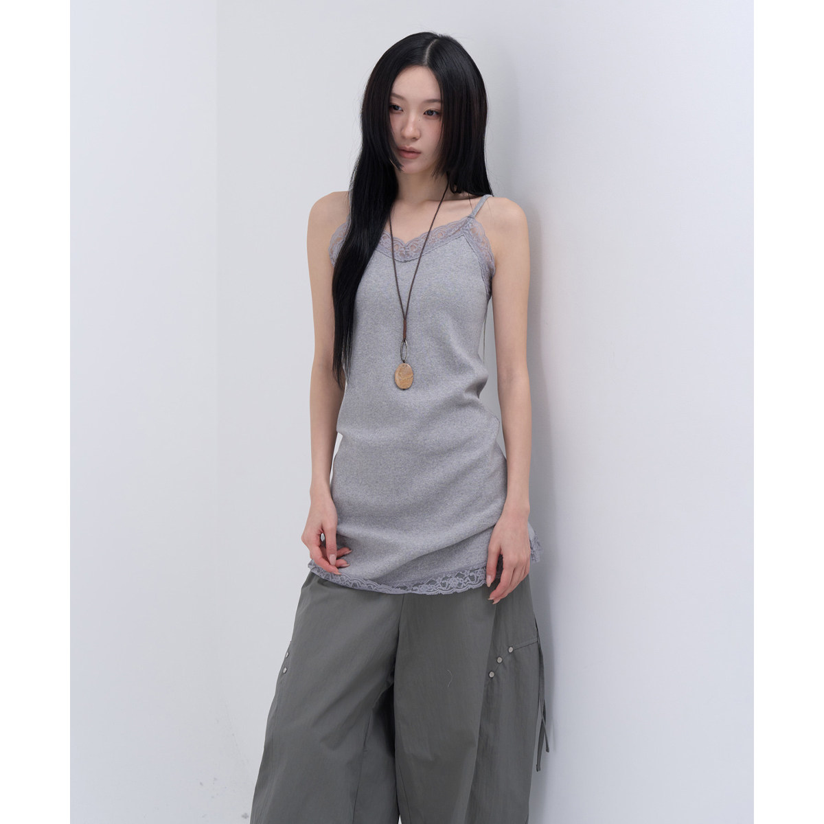 lowear韩代蕾丝吊带背心连衣裙