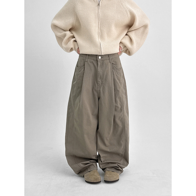 BLACKUP韩代宽松休闲长裤