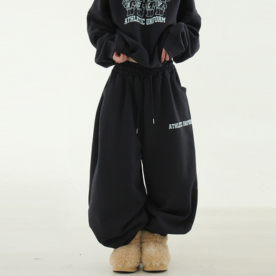 Localmansion韩代抽绳宽松卫裤