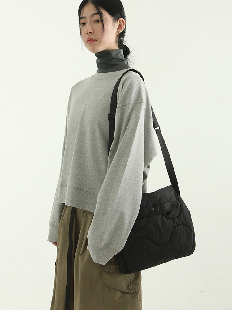 Localmansion韩代菱格单肩斜挎包