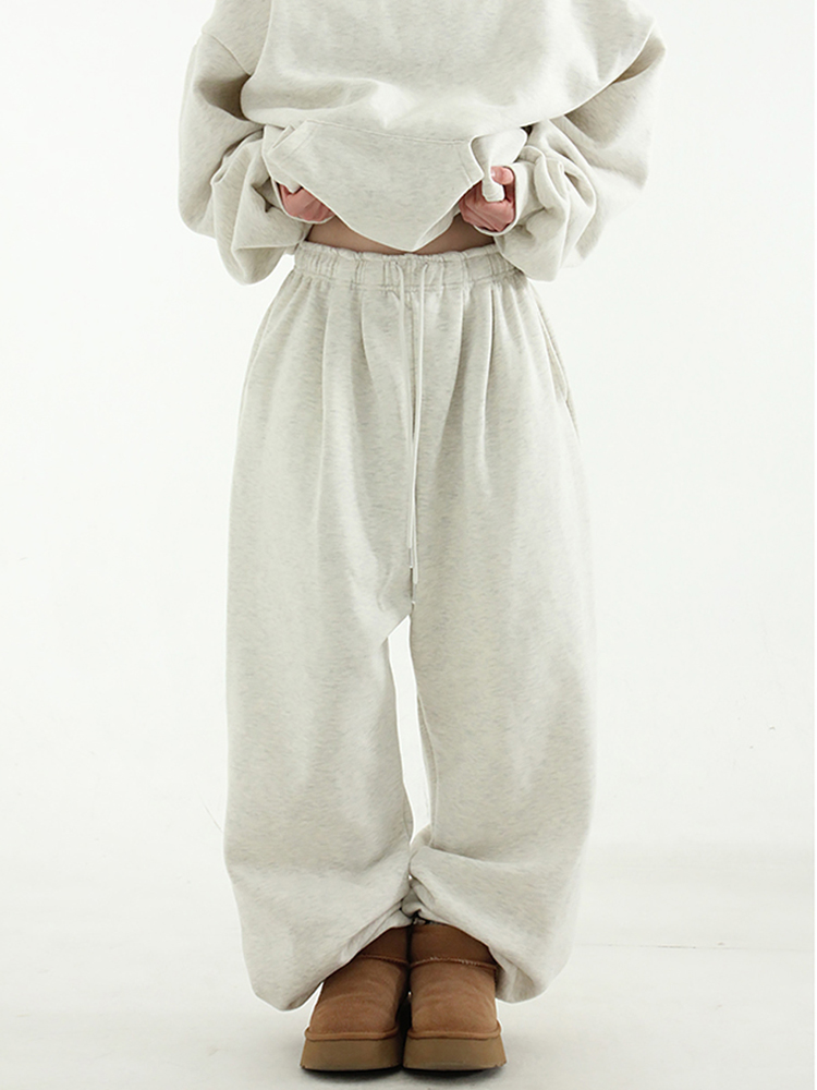 Localmansion韩代休闲加绒卫裤