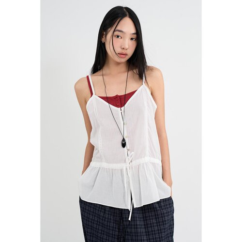 Raucohouse韩代蕾丝吊带背心