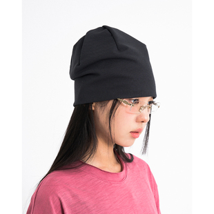 Raucohouse韩代 Light Waffle Beanie 设计师款百搭纯色针织帽女
