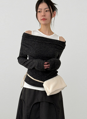 韩国代购25F/W dumble square mini bag 设计师款单肩迷你小包