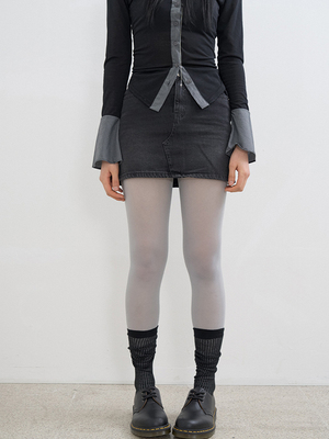 Raucohouse韩代复古牛仔短裙