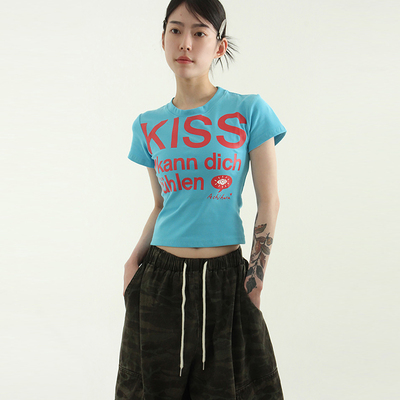 Localmansion韩代字母印花短袖T