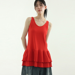 golgi can sleeveless 韩国代购 设计师款 top 背心上衣 25S
