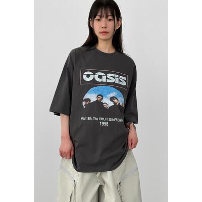 Localmansion韩代印花做旧T恤