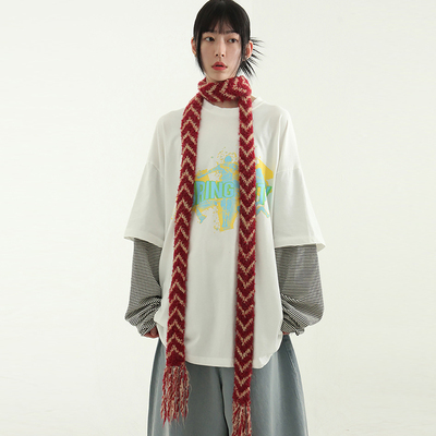 Localmansion韩代假两件印花T