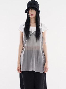 韩代Raucohouse Tint see-through mini one-piece微透短款连衣裙