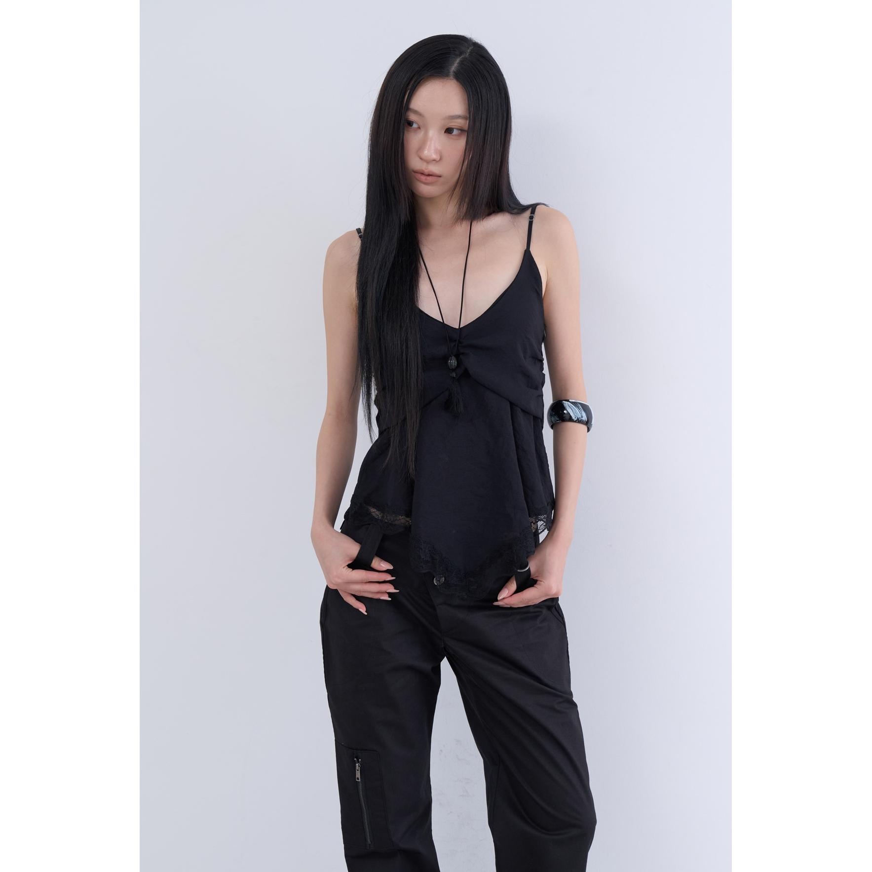 lowear韩代蕾丝吊带背心