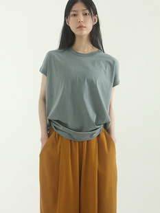 silket sleeveless cotton tee 韩国代购 基础打底棉体恤衫 basic