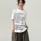 字母T恤 text 25S 韩国代购 half cotton unisex printed tee