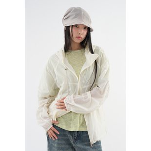 Raucohouse韩代 Ultra Summer Windbreaker 薄透连帽冲锋衣外套