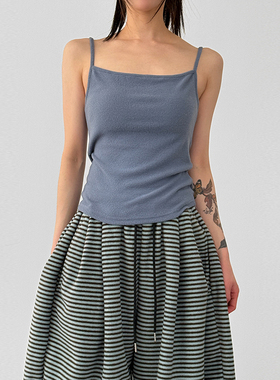 韩国代购26A/W cozy fleece sleeveless top设计师款打底吊带背心