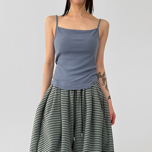 韩国代购26A/W cozy fleece sleeveless top设计师款打底吊带背心