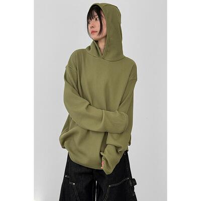 Localmansion韩代宽松长袖连帽衫