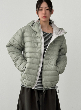 韩代25 hand warmer high neck padding jumper (unisex)套指棉服
