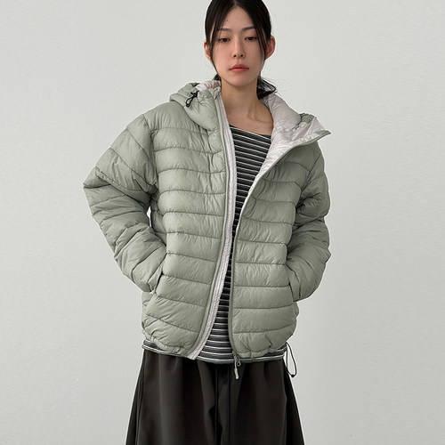 Localmansion韩代套指连帽棉服