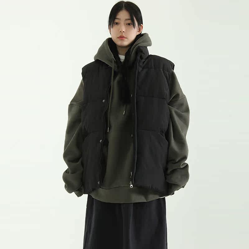 Localmansion韩代棉服马甲外套