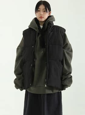 国内现货 casual mood padding vest 棉服马甲外套男女同款百搭