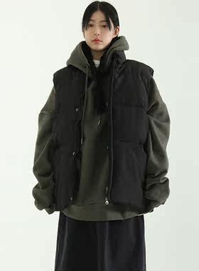 Localmansion韩代棉服马甲外套